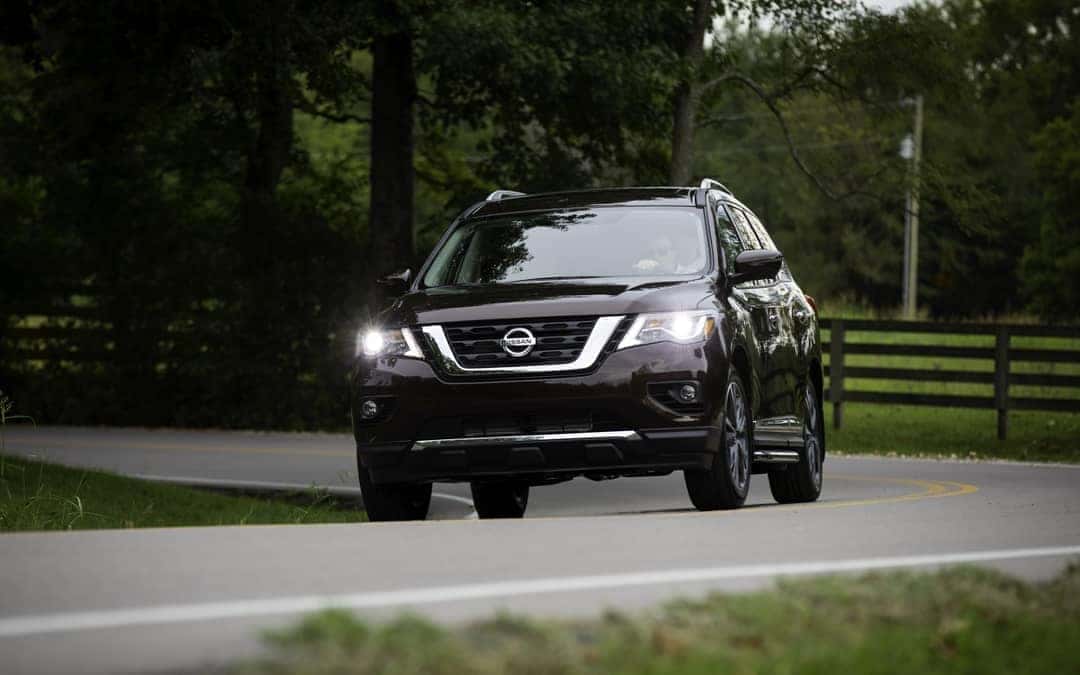 2019 Nissan Pathfinder on road