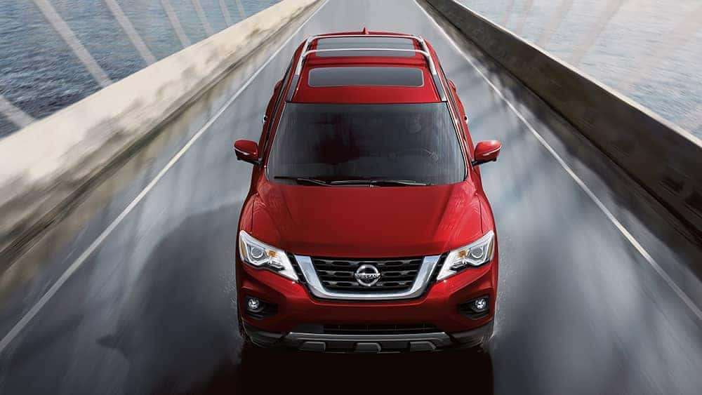 2020 Nissan Pathfinder Crossing Bridge
