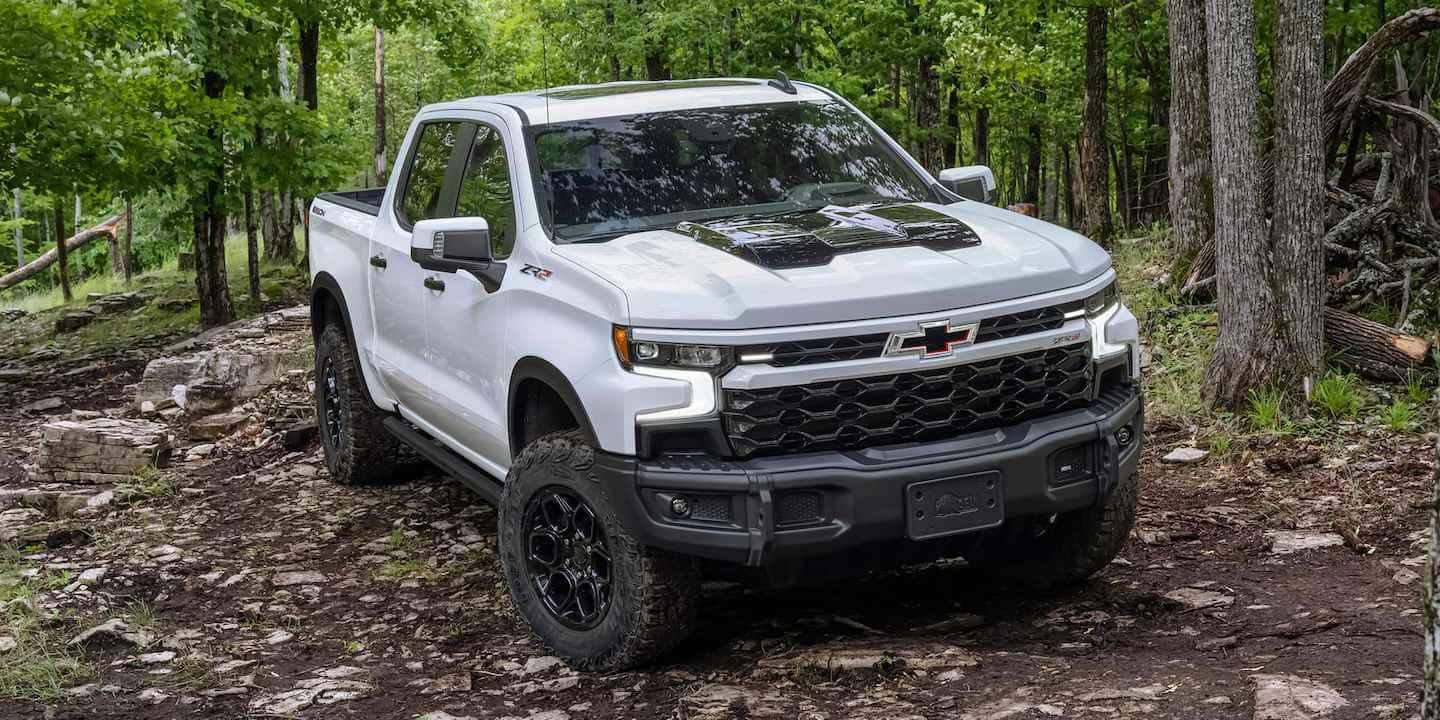 white chevy truck silverado