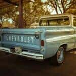 White classic Chevrolet single cab truck