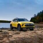 A 2024 Chevy Trailblazer on a beach.