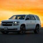 Chevy SUV at Sunset