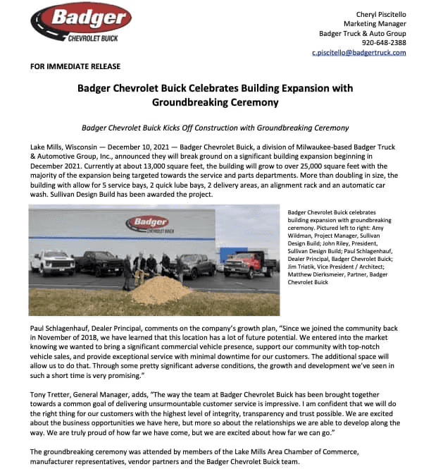 Press Release