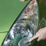 Washing car