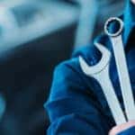 man with Wrench and ring spanner