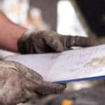 Technician looks at Service Order