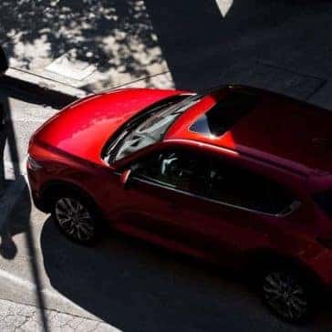 2019 Mazda CX-5 in Soul Red on a city street
