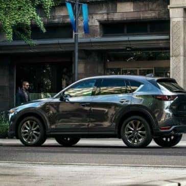 2019 Mazda CX-5 in machine gray parked