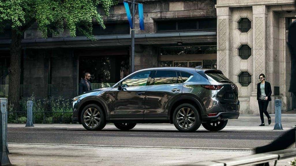 2019 Mazda CX-5 in machine gray parked