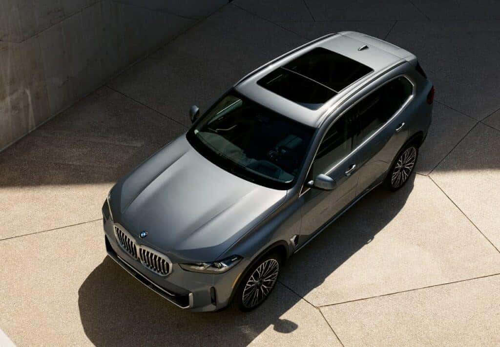 Overhead view of a 2026 BMW X5