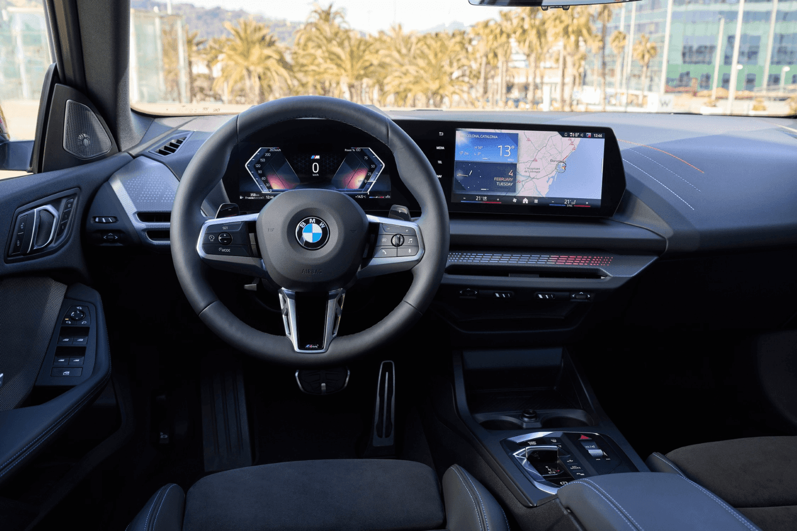 Dashboard of a vehicle equipped with BMW Digital Key