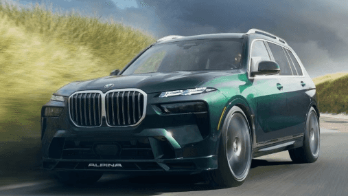 SUV with BMW warranty coverage driving on the road