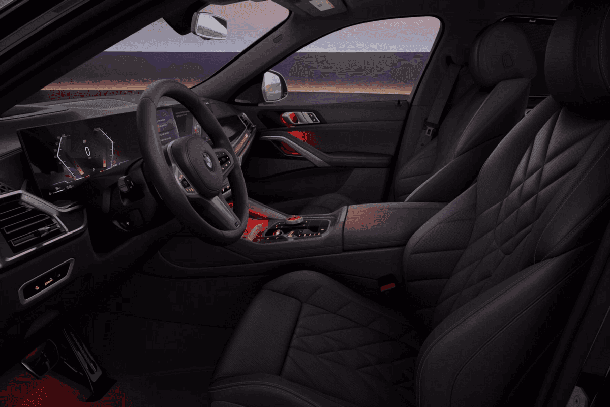 Interior lighting of the 2027 BMW X6