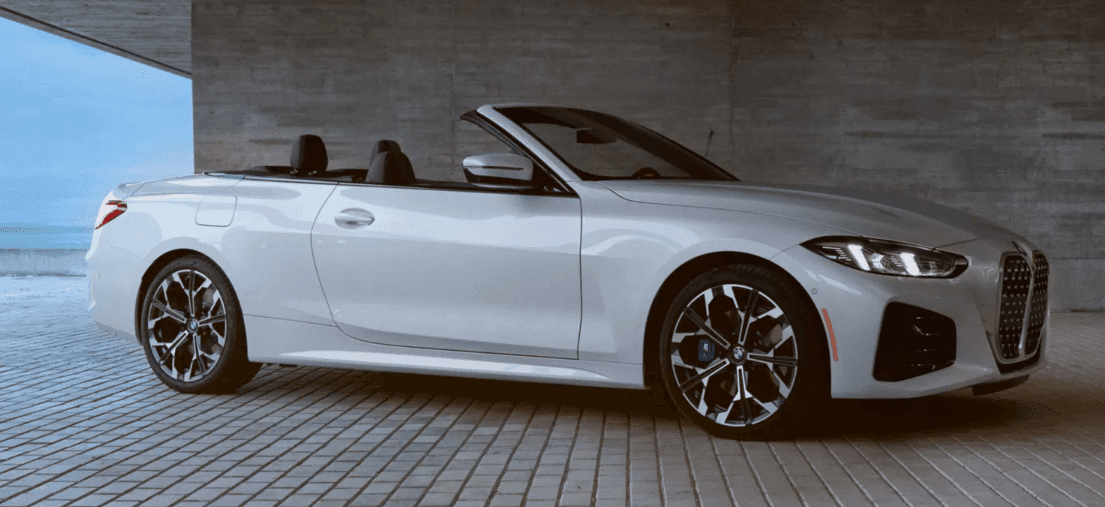 White 2027 BMW 4 Series Convertible