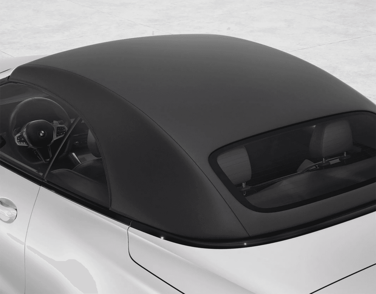 Soft-top roof of a BMW convertible