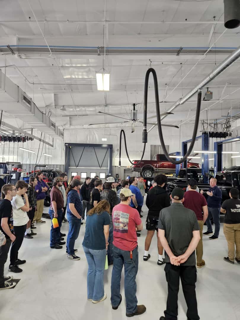 Bob Moore Nissan hosts Moore Norman Tech students 