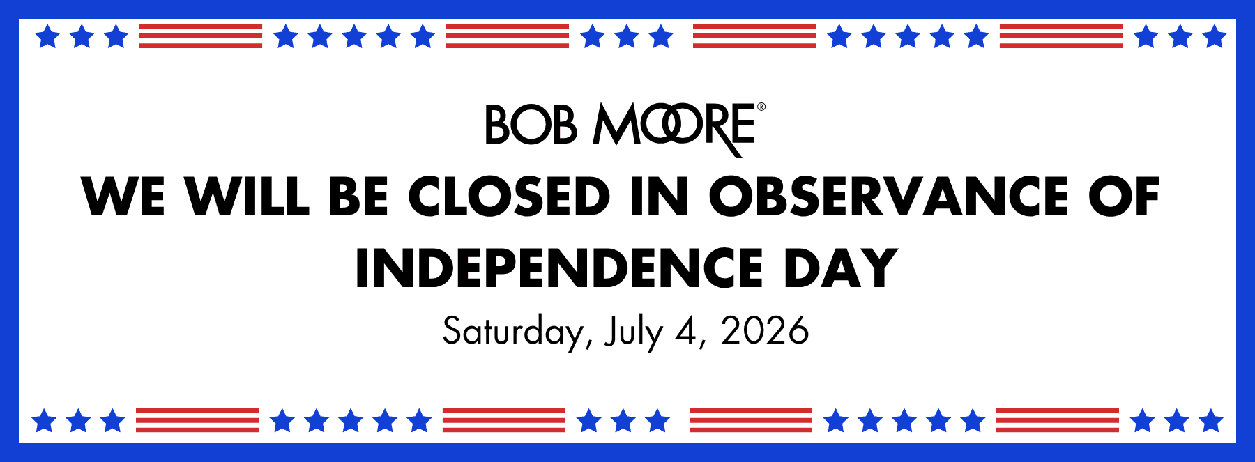 Closed for independence day