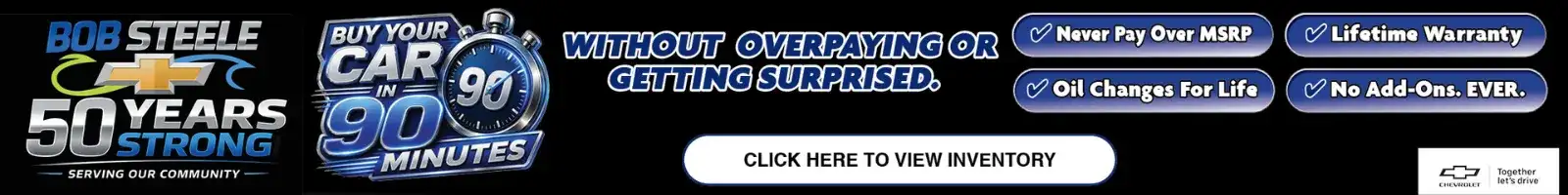 Why Buy Bob Steele Chevrolet 1600x200