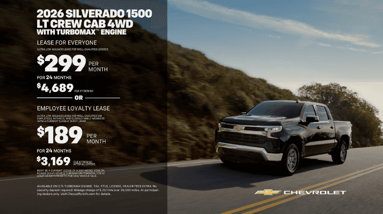 2026 Chevrolet Silverado 1500 LT Crew Cab 4WD with TurboMax
