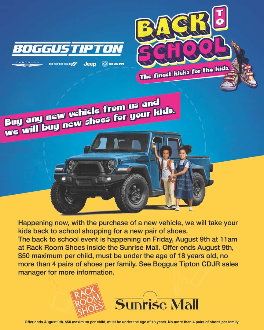 Back To School Boggus Tipton Chrysler Dodge Jeep Ram