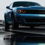 Blue Dodge Challenger