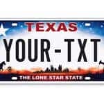 Texas Custom License Plate