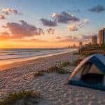 Beach Camping on South Padre Island