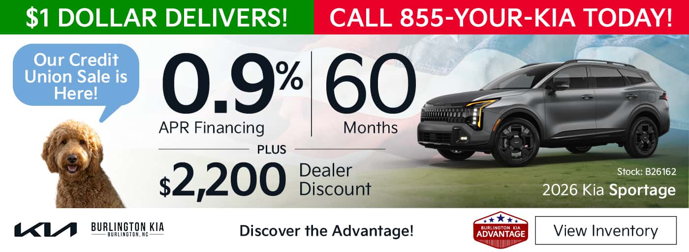 Get a New Sportage for 0.9% APR for 60 Months plus $2,200 Dealer discount