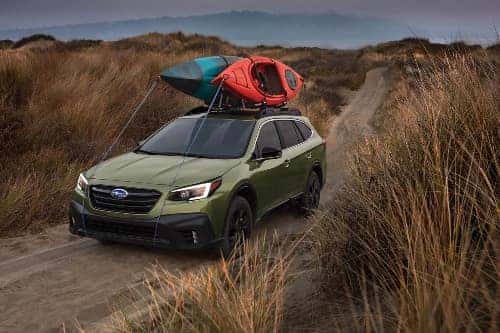2021 Outback driving on coastal road