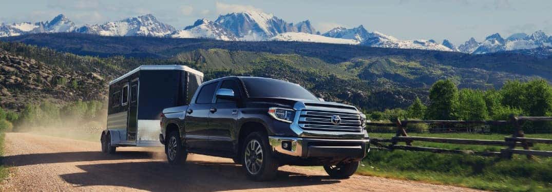 Toyota Tundra towing a trailer