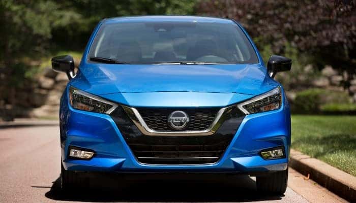2021 Nissan Versa from the front