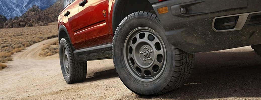 2022 Ford Bronco Sport wheel close up