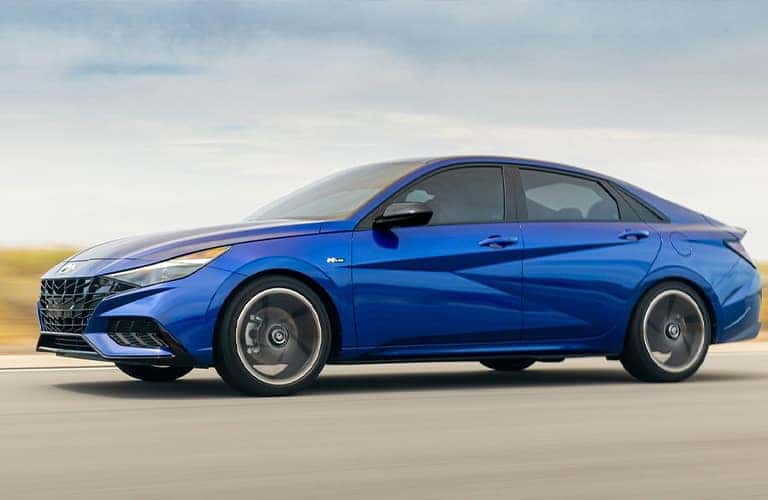 2021 Hyundai Elantra on pavement