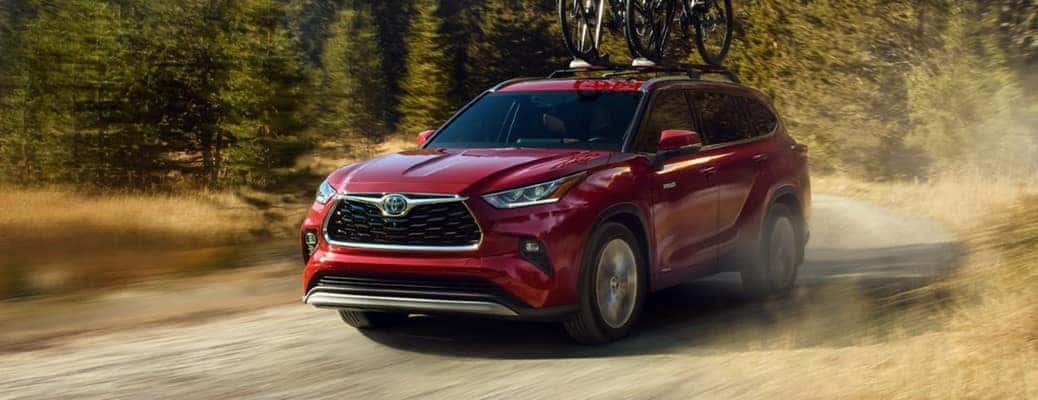 2021 Toyota Highlander on a road