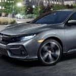 A 2021 Honda Civic Hatchback in a city
