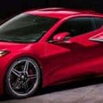 Chevrolet Corvette model in the dark