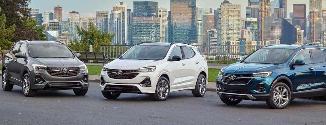 2023 Buick Encore GX models in a row