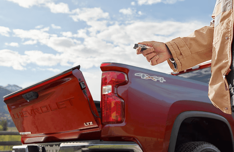 2023 Chevrolet Silverado HD with a power tailgate