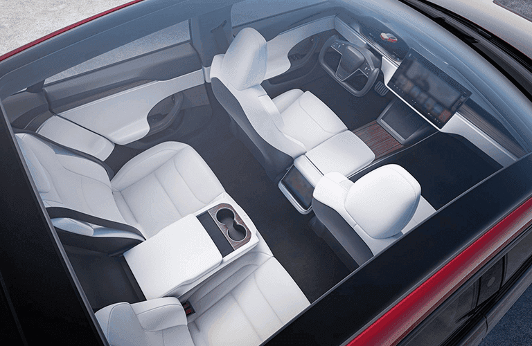 2023 Tesla Model S overhead seating