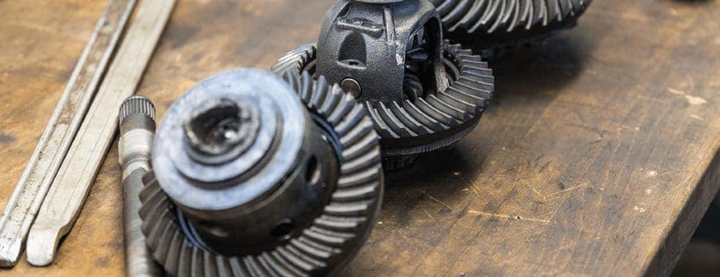 locking rear differentials sitting on a wooden table