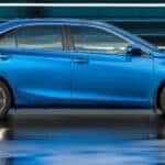 2016 Toyota Camry SE with light blue paint