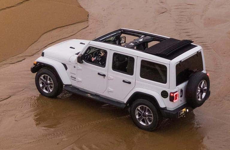2020 Jeep Wrangler overhead side view