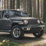 2020 Jeep Wrangler in a forest