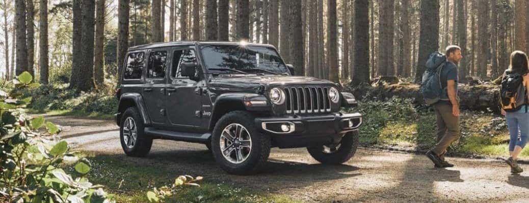 2020 Jeep Wrangler in a forest