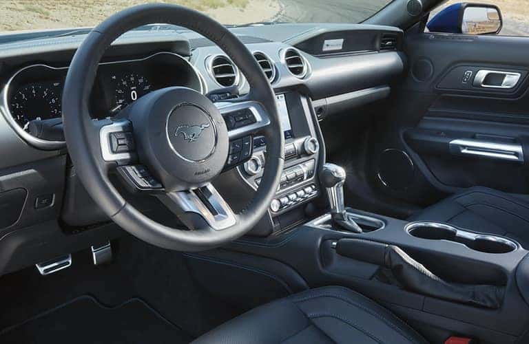 2022 Ford Mustang front seat and steering wheel