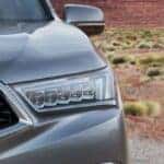 2019 Acura MDX headlight close up