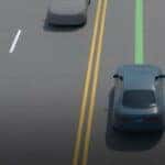 Kia Lane Following Assist overhead view