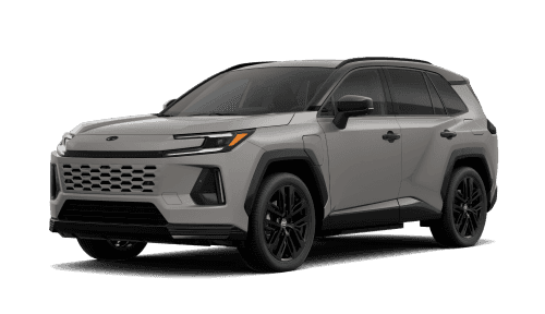 2026 Toyota RAV4 PHEV XSE AWD in Meteor Shower, shown in a three-quarter front driver-side view.
