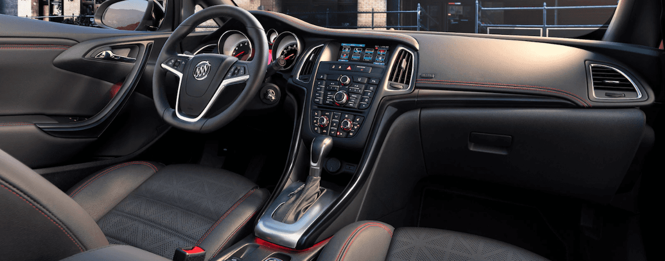 Black dashboard of 2019 Buick Cascada