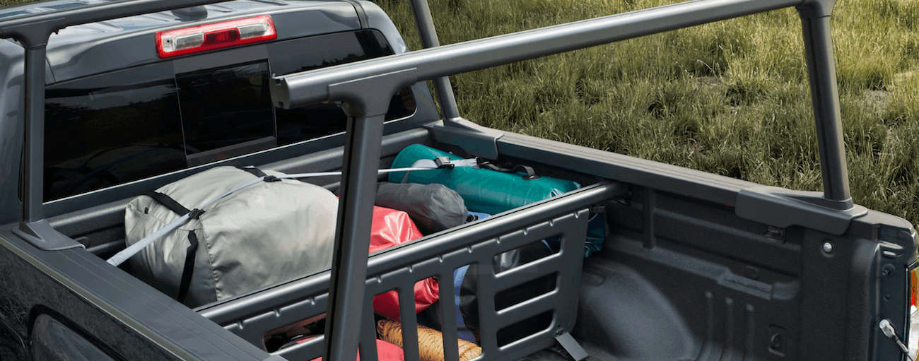 Luggage in 2019 GMC Canyon bed
